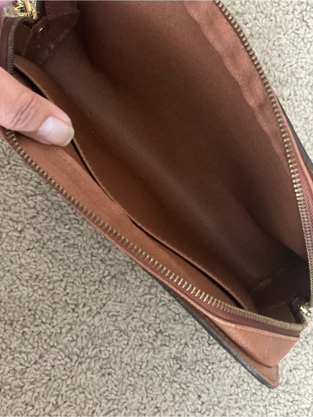 Vintage Louis Vuitton Orsay Monogram Clutch- Brown - Picture 5 of 9